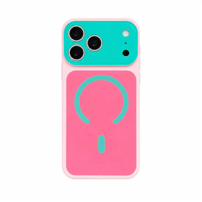 Moderne Dopamine Color Block Mobilcover – Ultratyndt mat PC-skal