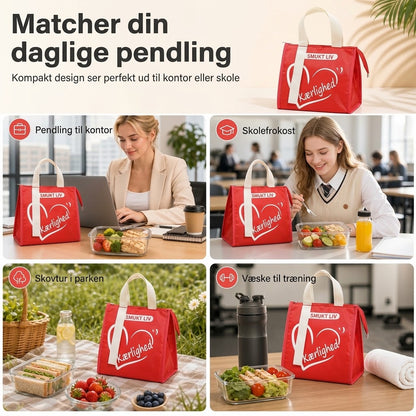Ekstra Tyk Termotaske til Frokost – Holder Varmt og Koldt, Vandtæt & Stor Kapacitet