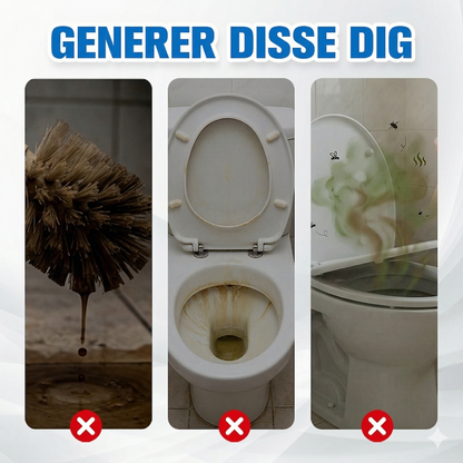 Væghængt Toiletbørste med Engangshoveder – Berøringsfri og Hygiejnisk Rengøring