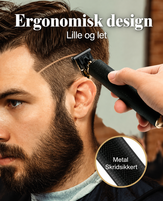 Professionel Trimmer i Metal til Mænd – Skarpe Konturer og Tæt Barbering