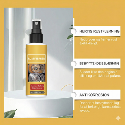 Professionel Spray til Fjernelse af Metalrust – Skånsom mod Bilens Lak