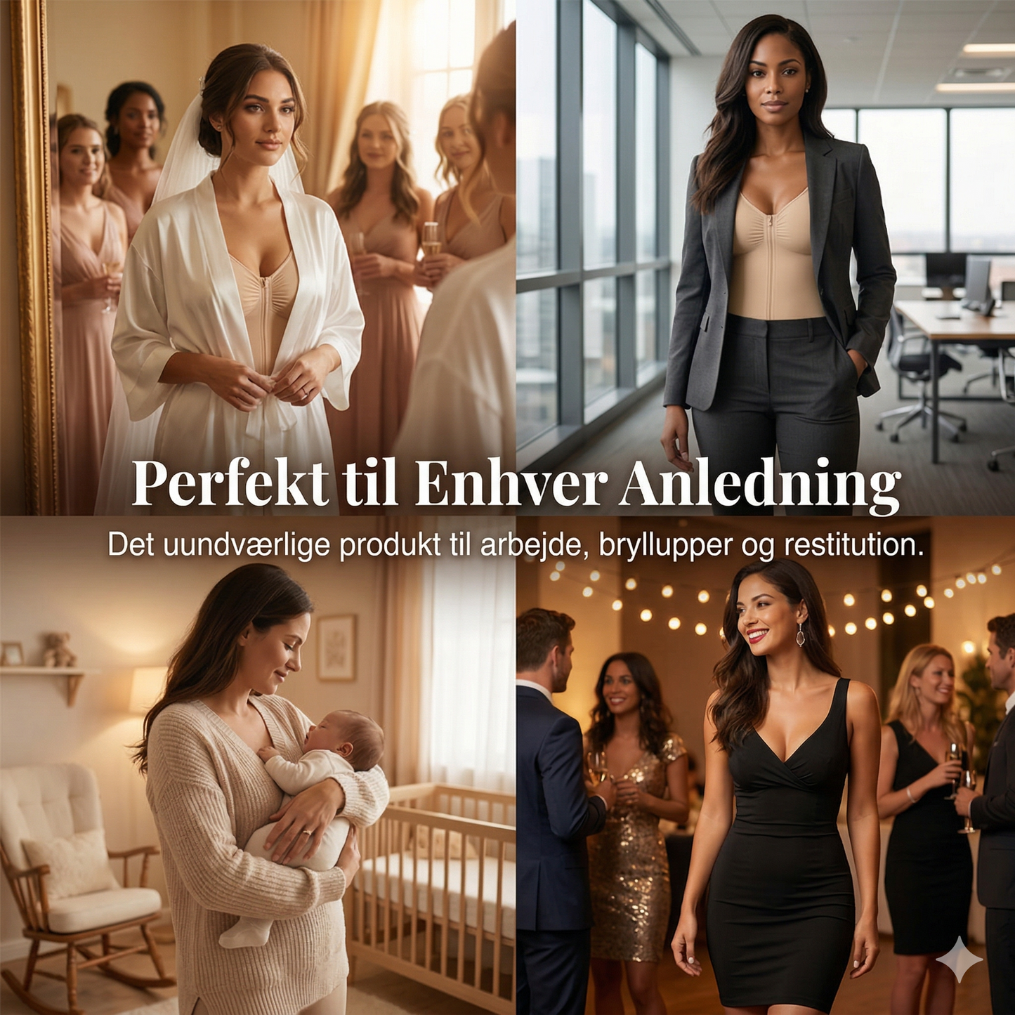 Shapewear Bodysuit med Numseløft og Lynlås