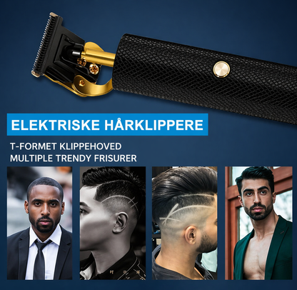 Professionel Trimmer i Metal til Mænd – Skarpe Konturer og Tæt Barbering