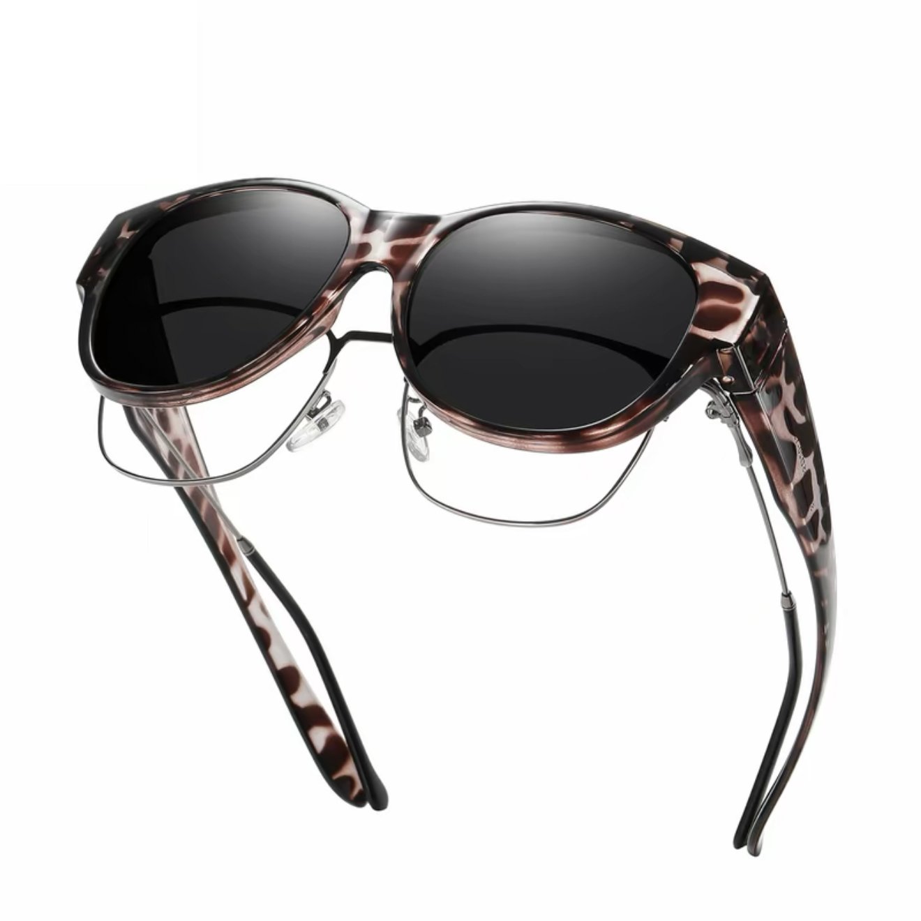 Cat-Eye Fit-Over Solbriller: Polariseret UV400-Beskyttelse