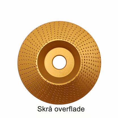 Slidstærk Træformnings- og Slibeskive til Vinkelsliber