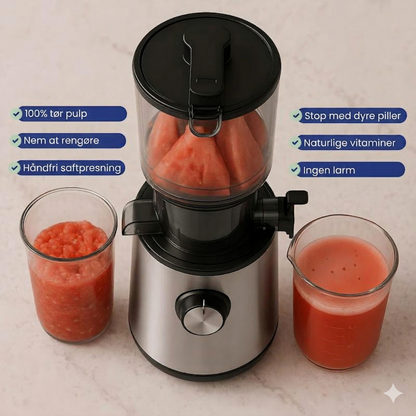 Fuldautomatisk Juicer med Stor Åbning – Pres Hele Frugter og Grøntsager Uden Forskæring
