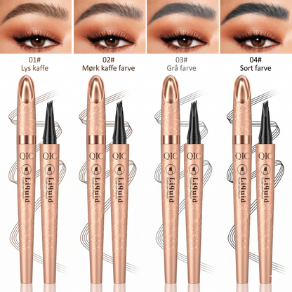 Vandfast 3D Øjenbrynspen med Microblading-Effekt