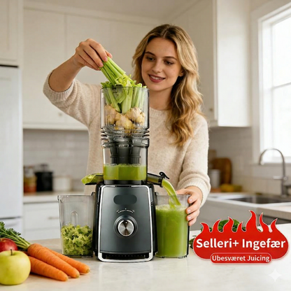 Fuldautomatisk Juicer med Stor Åbning – Pres Hele Frugter og Grøntsager Uden Forskæring