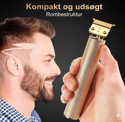 Professionel Trimmer i Metal til Mænd – Skarpe Konturer og Tæt Barbering