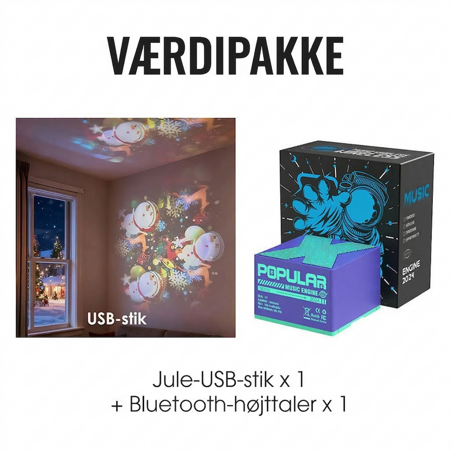 Dynamisk roterende LED-projektorlampe