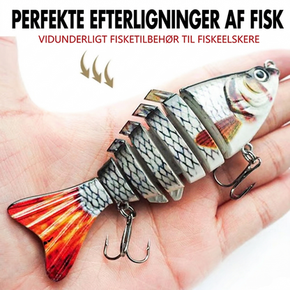 Flerleddet Bionisk Wobler – Livagtig Fiskeagn til Fersk- og Saltvand