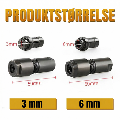 Modificeret Vinkelsliber-adapter – Forvandl til Ligesliber (M10/3mm/6mm)