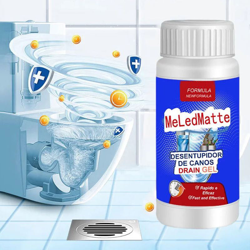 Kraftfuld Afløbsrens (100 ml) – Opløser Hurtigt Hår, Fedt og Dårlig Lugt