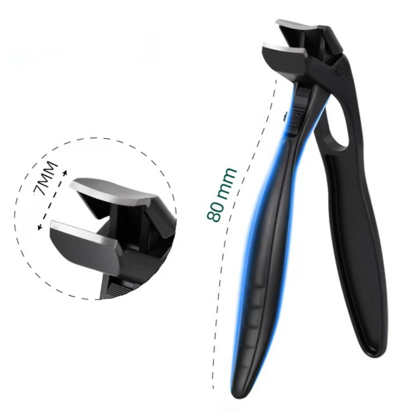 Ergonomisk Negleklipper til Tykke Negle – Perfekt Buet Design & Komfortabelt Greb til Seniorer