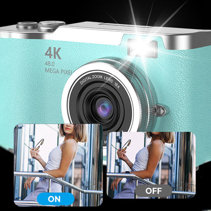 4K HD Digitalkamera med Flip-Skærm og Autofokus