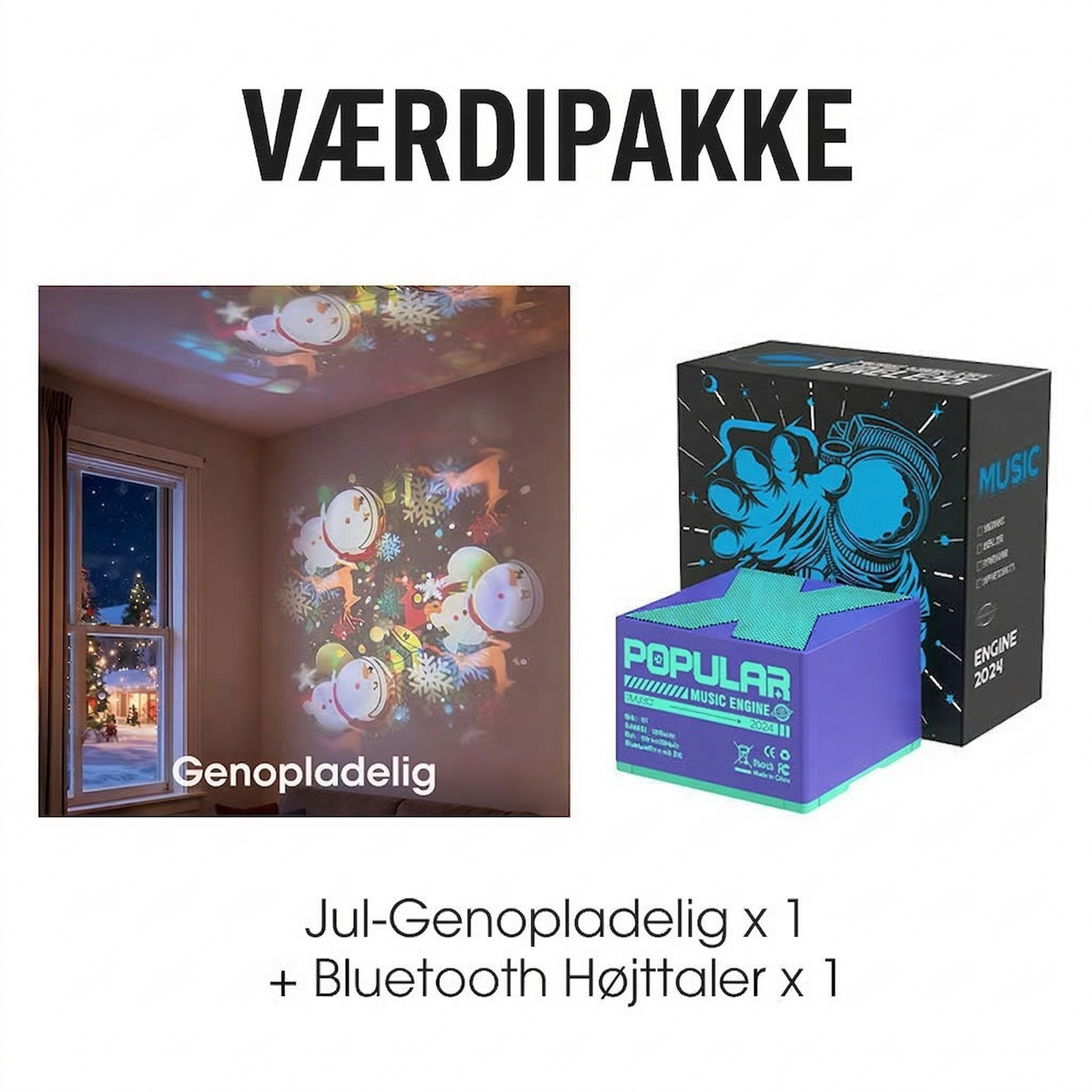 Dynamisk roterende LED-projektorlampe
