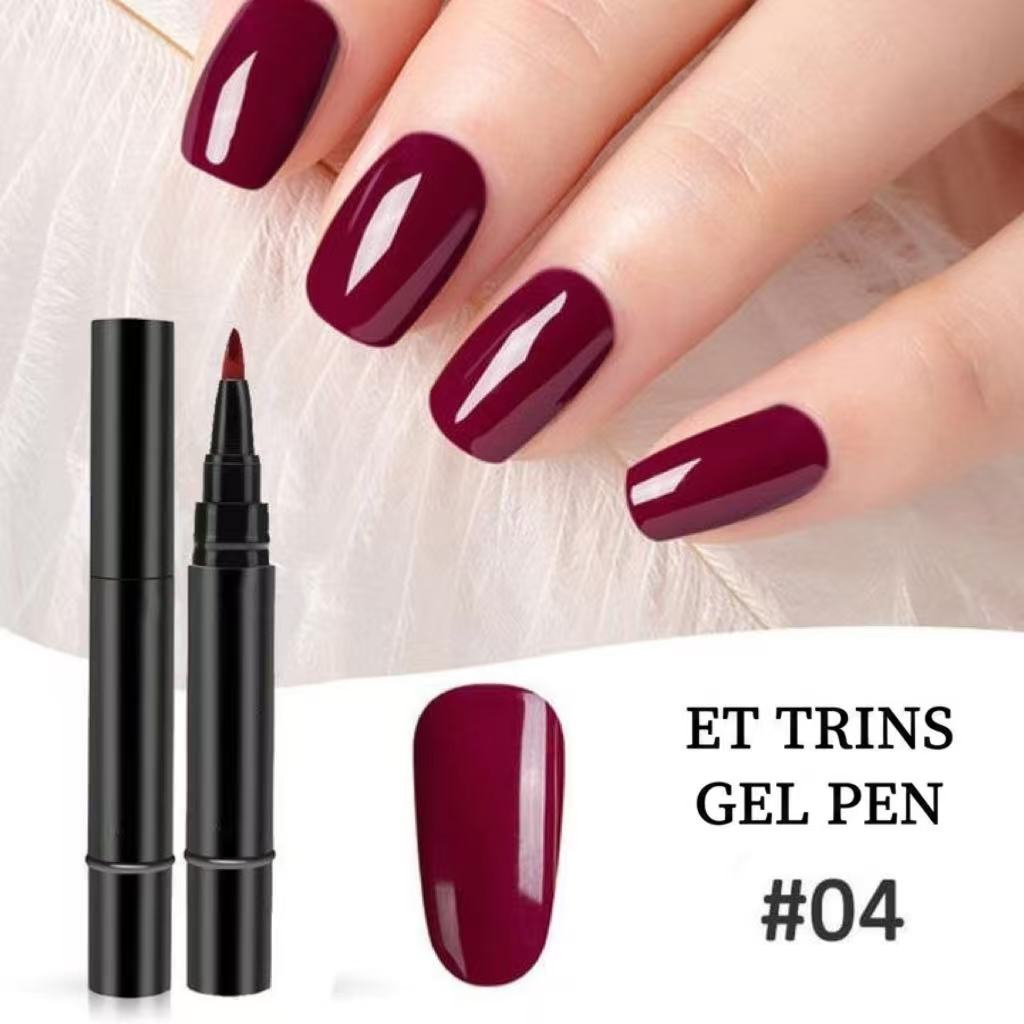 3-i-1 Vandbaseret Harpiks LED/UV Gel Neglepen uden Base- og Topcoat