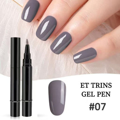 3-i-1 Vandbaseret Harpiks LED/UV Gel Neglepen uden Base- og Topcoat