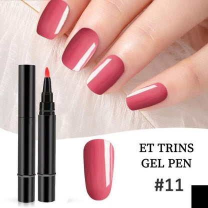 3-i-1 Vandbaseret Harpiks LED/UV Gel Neglepen uden Base- og Topcoat