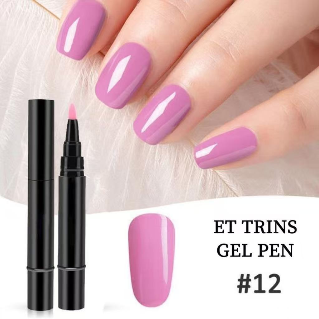 3-i-1 Vandbaseret Harpiks LED/UV Gel Neglepen uden Base- og Topcoat