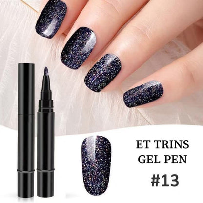 3-i-1 Vandbaseret Harpiks LED/UV Gel Neglepen uden Base- og Topcoat