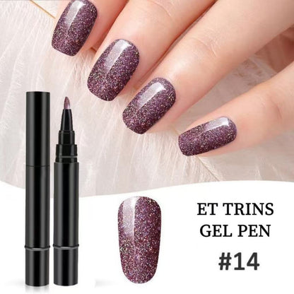3-i-1 Vandbaseret Harpiks LED/UV Gel Neglepen uden Base- og Topcoat