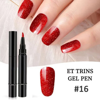 3-i-1 Vandbaseret Harpiks LED/UV Gel Neglepen uden Base- og Topcoat