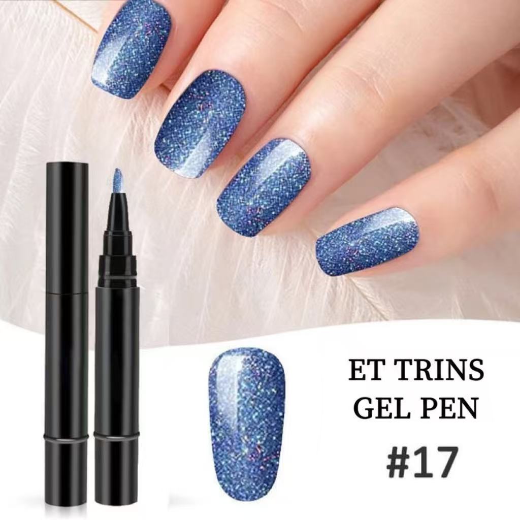 3-i-1 Vandbaseret Harpiks LED/UV Gel Neglepen uden Base- og Topcoat