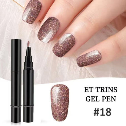 3-i-1 Vandbaseret Harpiks LED/UV Gel Neglepen uden Base- og Topcoat