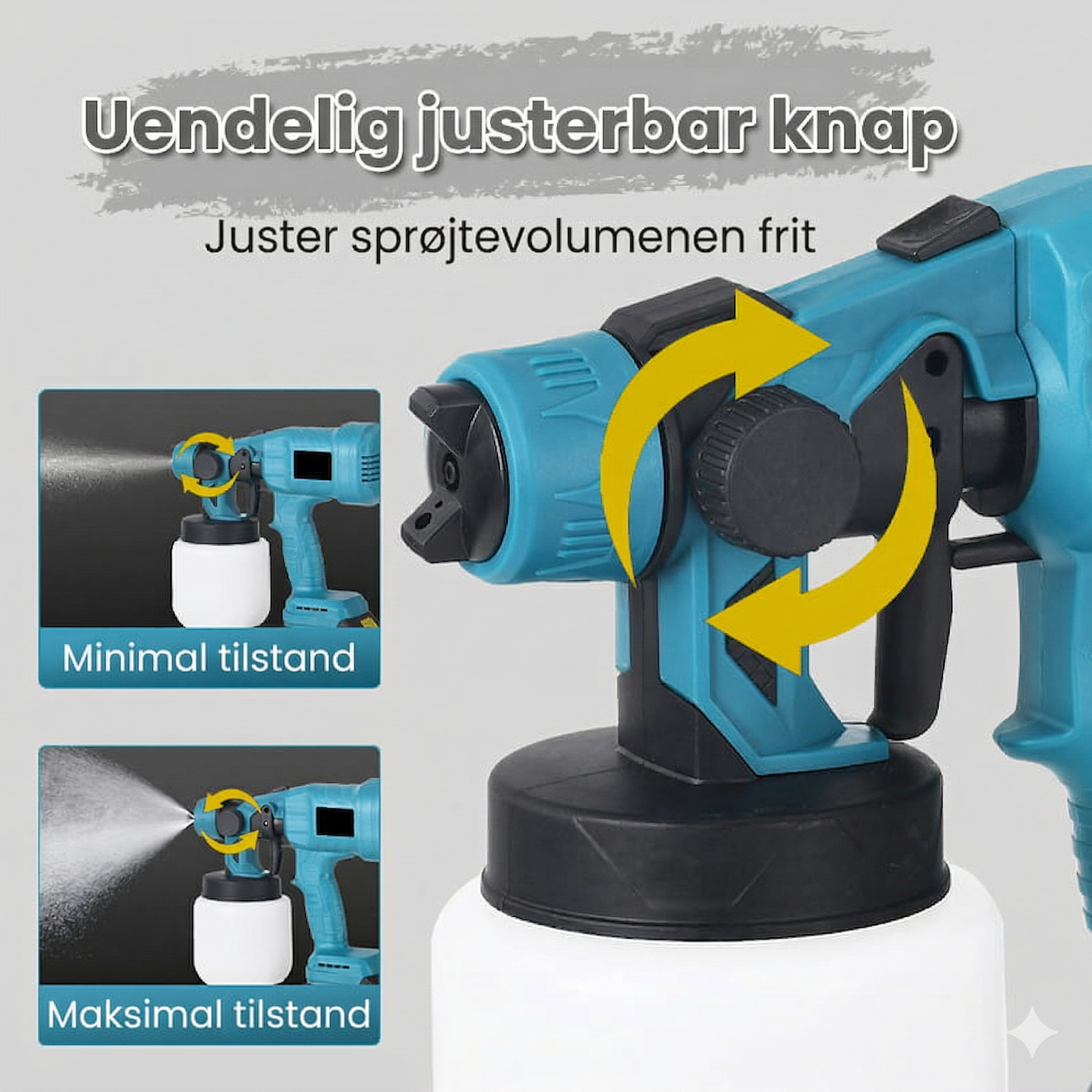 Trådløs Elektrisk Malersprøjte – Hurtig, Ren og Effektiv