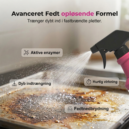 Kraftfuld Grillaffedter Spray – Fjerner Effektivt Fastbrændt Fedt og Snavs