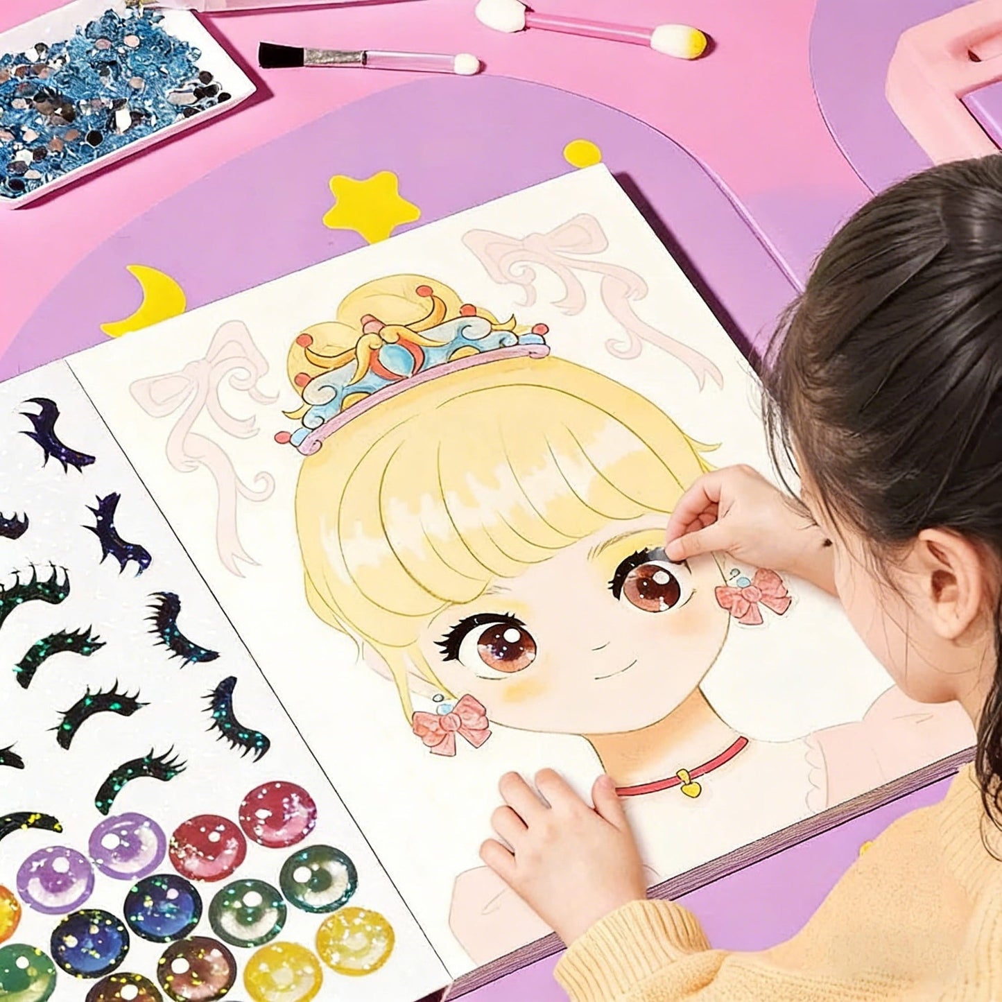 Prinsesse Makeover DIY Sæt (4 Aktiviteter, 172 Dele)