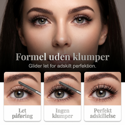 Vandfast Fibermascara med Metalbørste: Dramatisk Længde og 24-Timers Hold