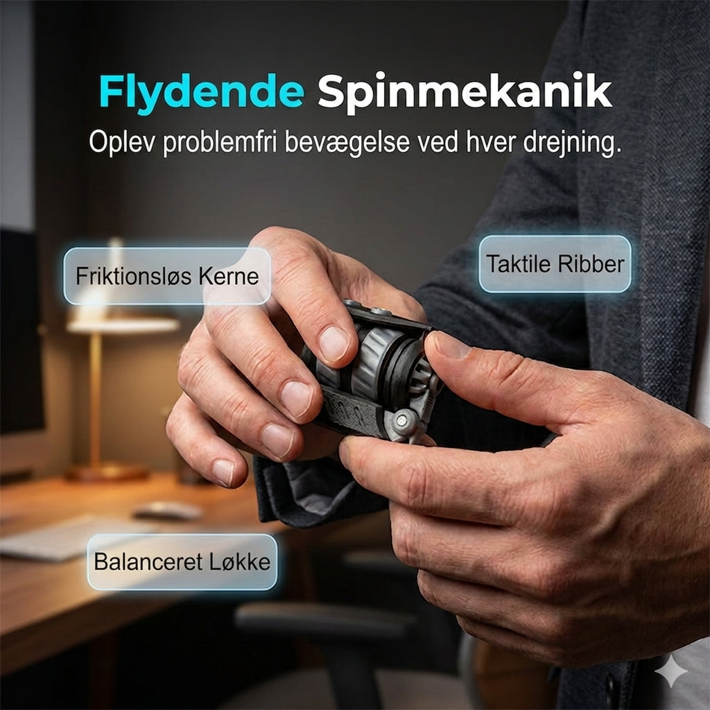 Mekanisk Fidget Spinner Nøglering til Stresslindring