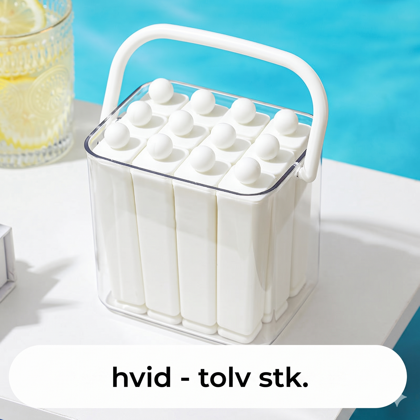 Fleksibel Silikone Isform til Isstave (Perfekt til Vandflasker)