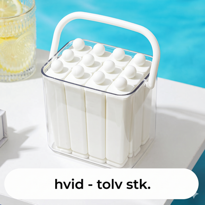 Fleksibel Silikone Isform til Isstave (Perfekt til Vandflasker)