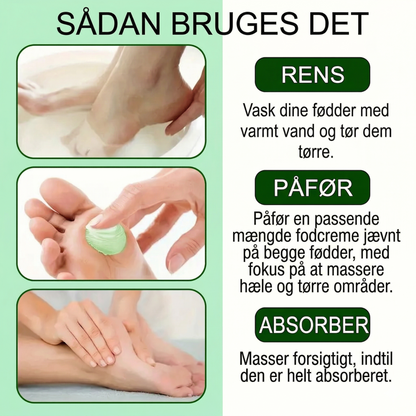 Beroligende Fodcreme med Aloe Vera og Tea Tree Olie – Slip for Tørre, Ru Fødder og Revner