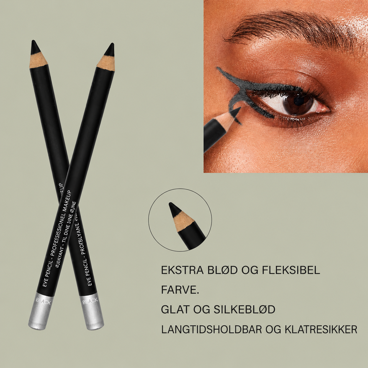 Blød og Langtidsholdbar Eyeliner-blyant