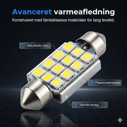 Universel LED-Bilbelysning: 20-delt Sæt med Plug-and-Play
