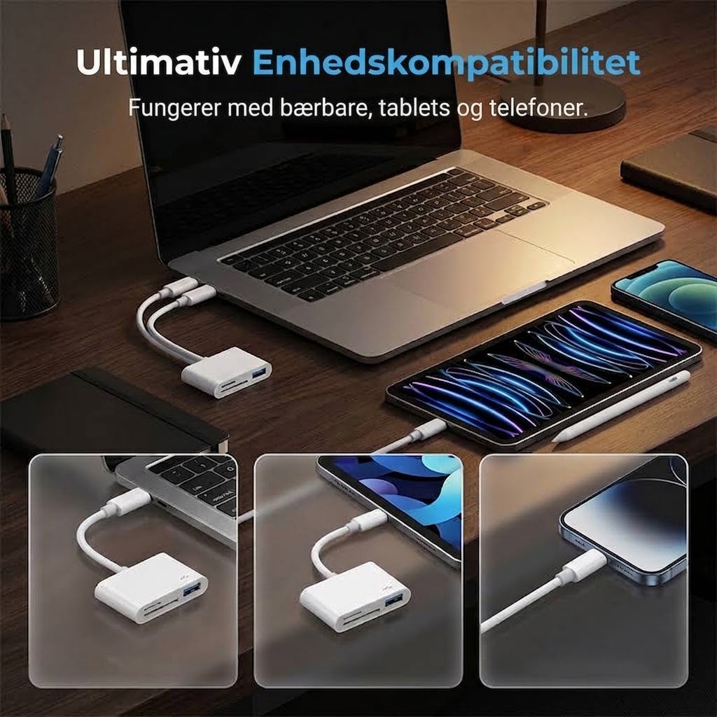 Dobbelt Interface-design, Plug-and-Play, Understøtter op til 1 TB Kapacitet – Det Ideelle Valg til Filoverførsel mellem Enheder