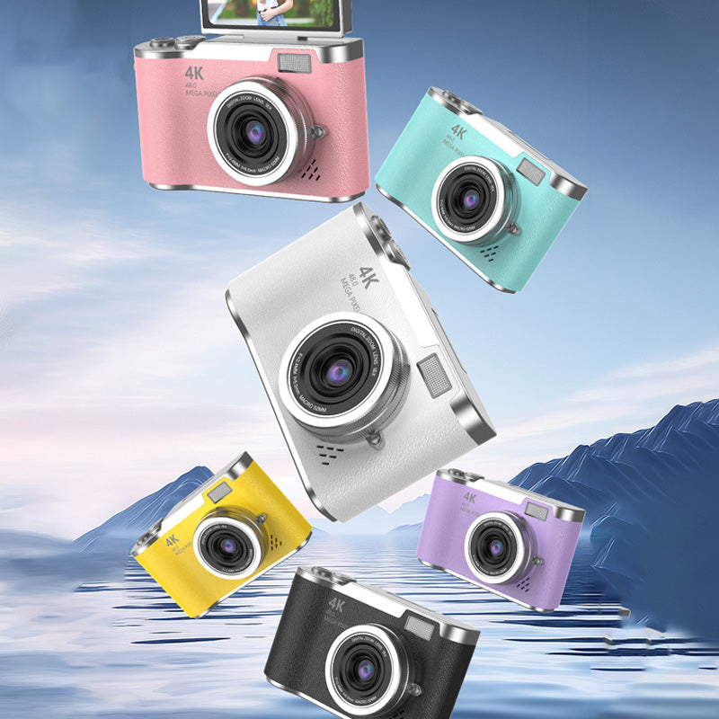 4K HD Digitalkamera med Flip-Skærm og Autofokus