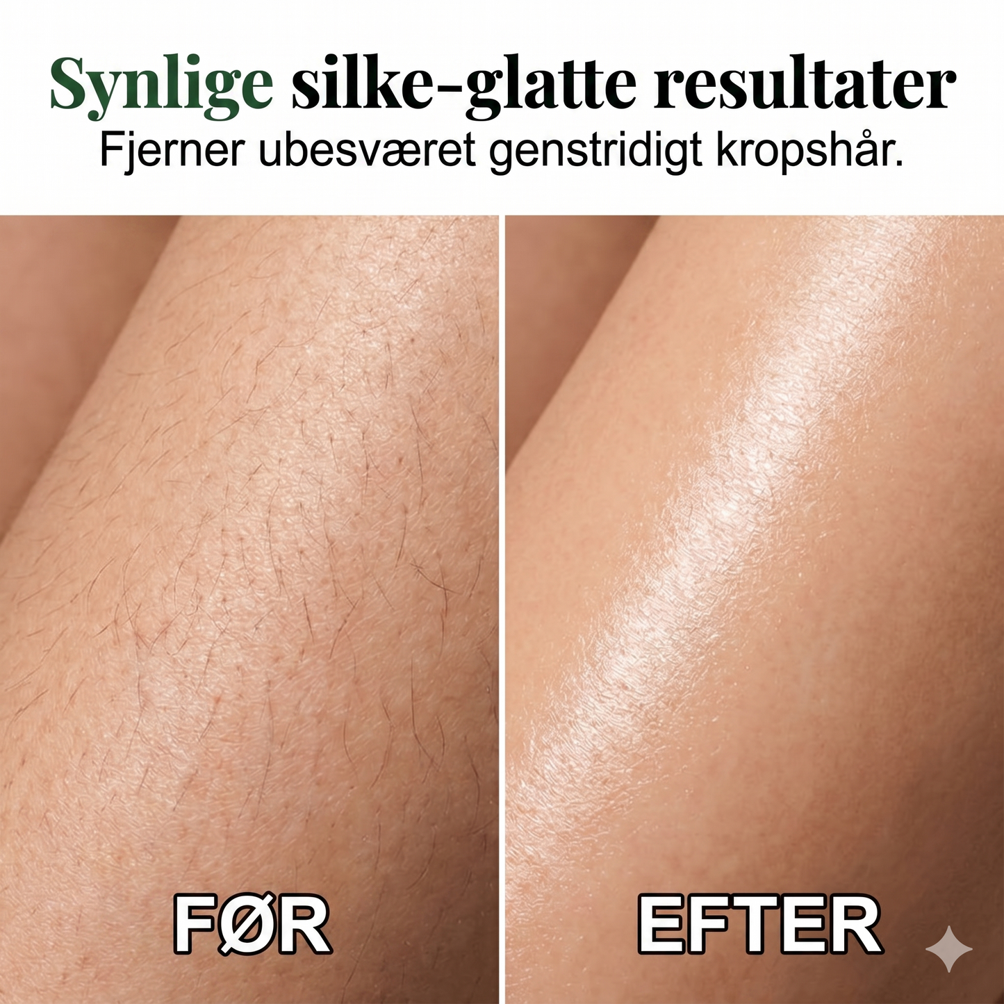 Skånsom 2-i-1 Hårfjerningscreme til Hele Kroppen