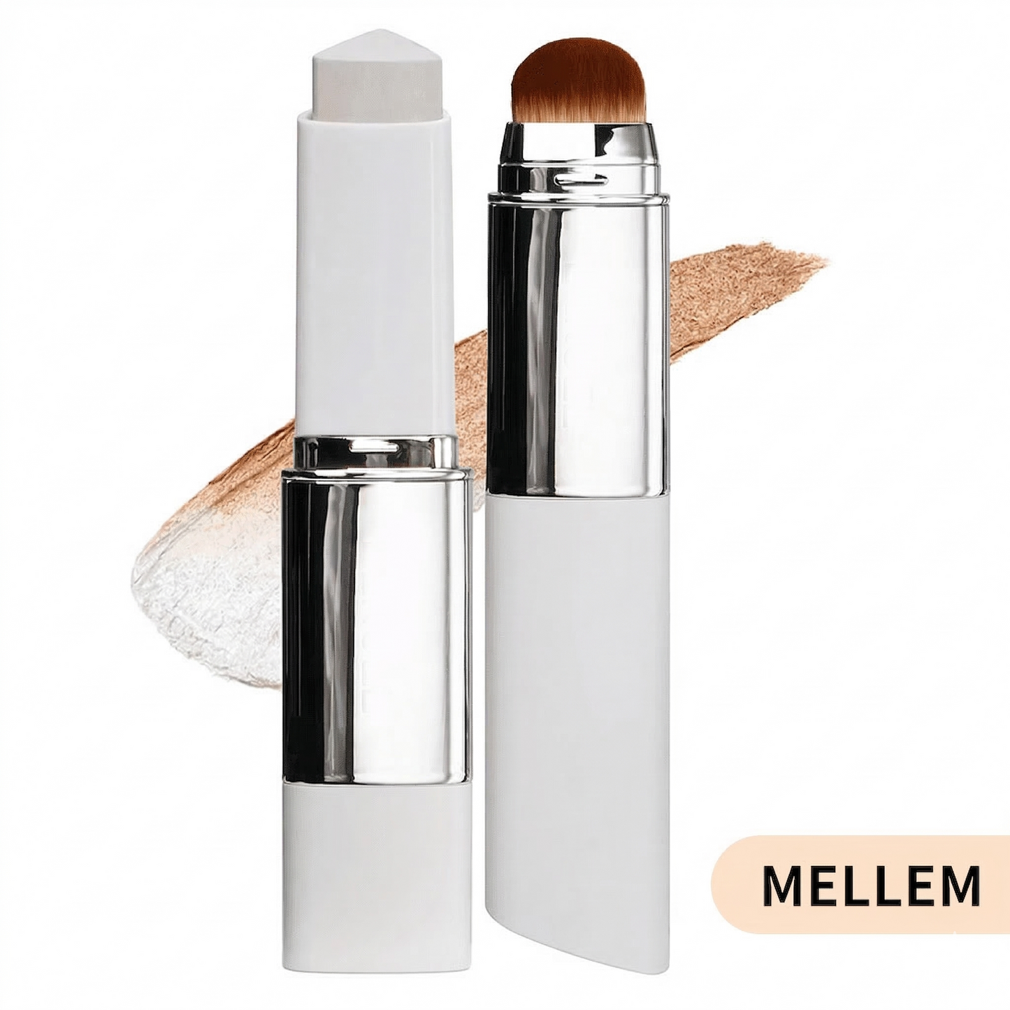All-in-One Skønheds-Stick – Foundation, Hudpleje & Børste