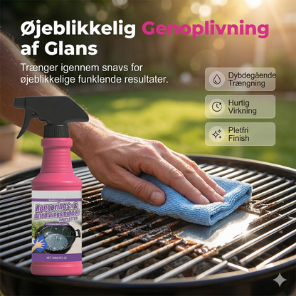 Kraftfuld Grillaffedter Spray – Fjerner Effektivt Fastbrændt Fedt og Snavs