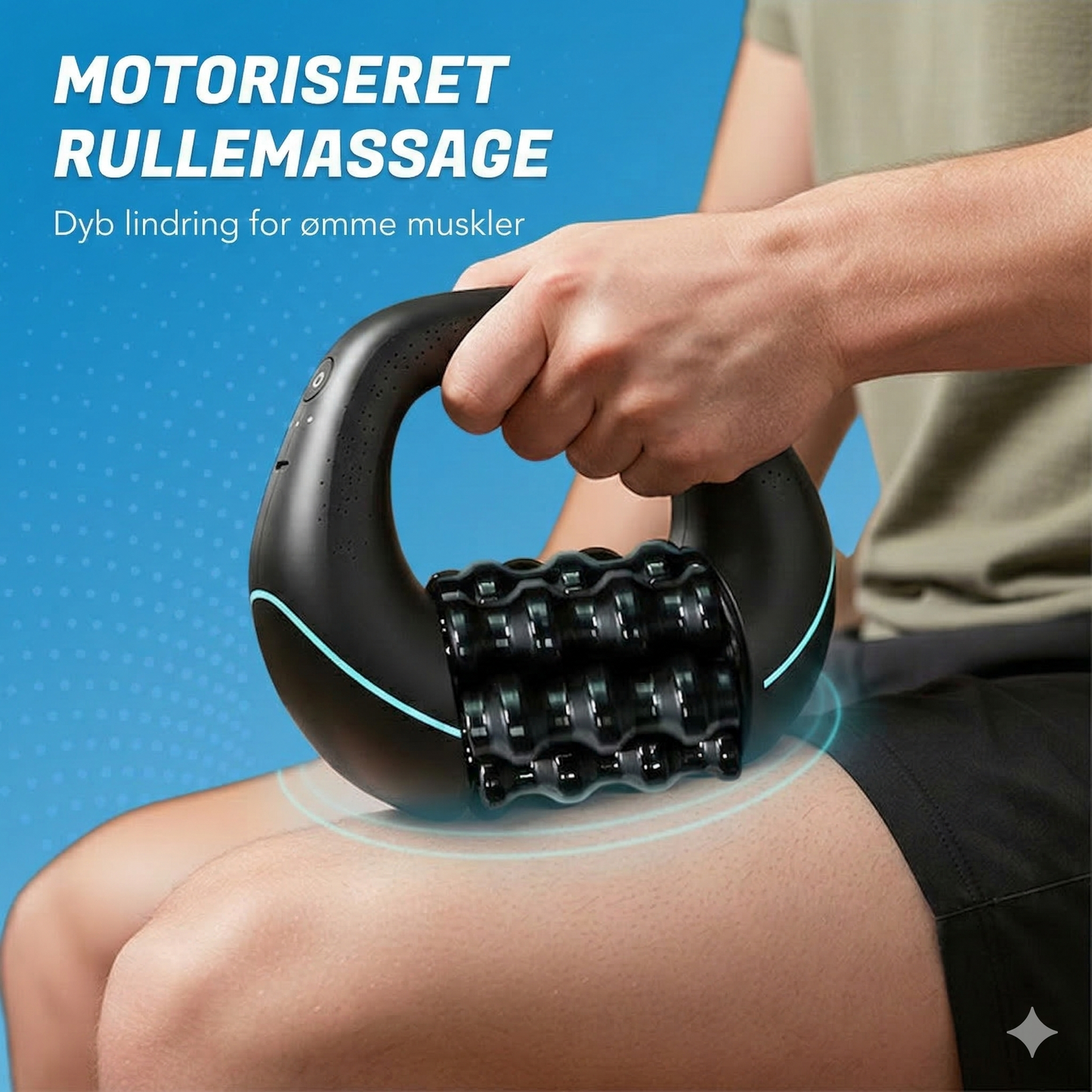 Elektrisk håndholdt massageapparat med ruller
