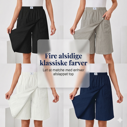 Afslappet Sommer-Skort med Stræktalje og Lommer