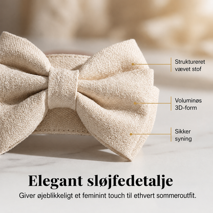 Elegante Roset-Sommersandaler: Flad Slip-On med Perledetalje
