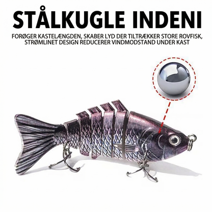 Flerleddet Bionisk Wobler – Livagtig Fiskeagn til Fersk- og Saltvand