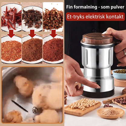 Multifunktionel Elektrisk Kværn – Til Kaffe, Nødder & Krydderier
