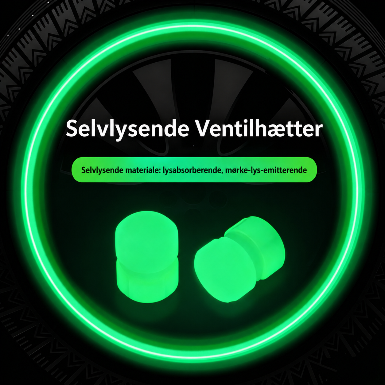 Selvlysende Ventilhætter: Universel Beskyttelse med Glow-Effekt